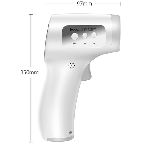 Hoco infrarødt termometer - Berøringsfrit infrarødt termometer (hvid)