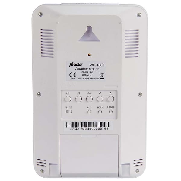 Alecto WS-4800 Professionel vejrstation med trådløs sensor hvid