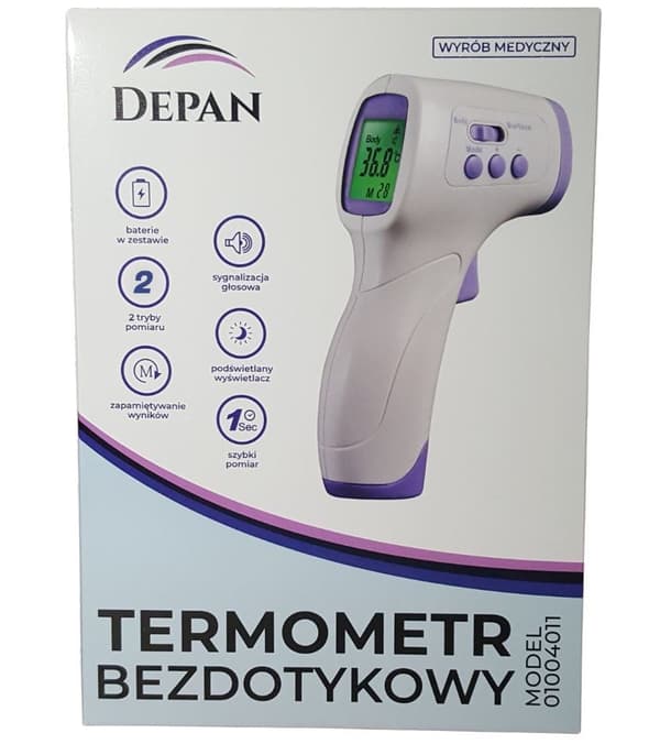 Beröringsfri termometer 2 i 1 DEPAN PC868