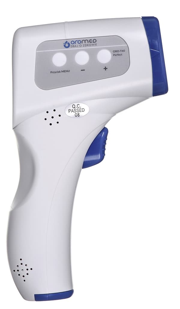 Oromed ORO-T60 PERFECT fjernfølende termometer Blå, hvide universalknapper