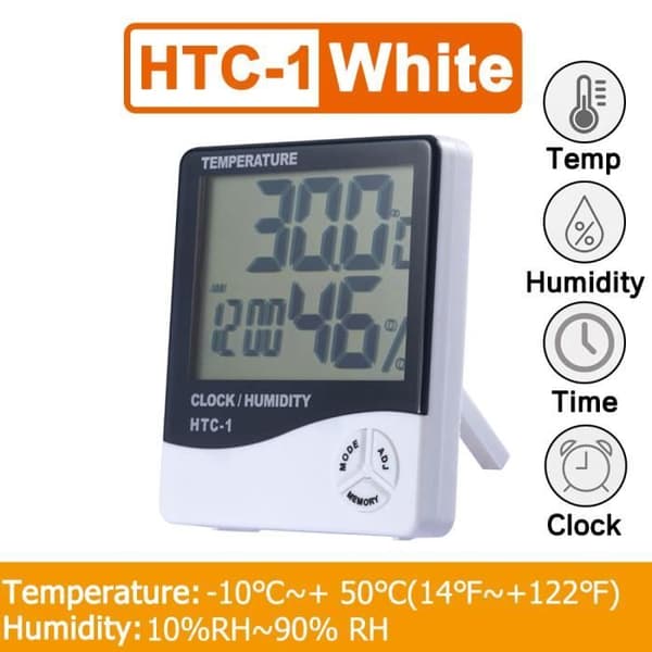 Elektronisk termometer Hygrometer Mini Digital LCD Display Temperatur Luftfuktighetsmätning