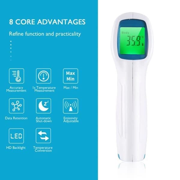 LCD-skärm Infraröd termometer Beröringsfri infraröd panntermometer