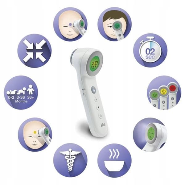 BRAUN BNT400 LCD INGEN KONTAKTTERMOMETER