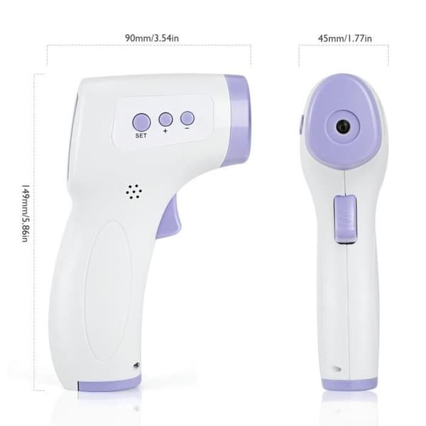 Öron och panna Beröringsfri IR Infraröd digital panna och ED Baby Vuxen termometer
