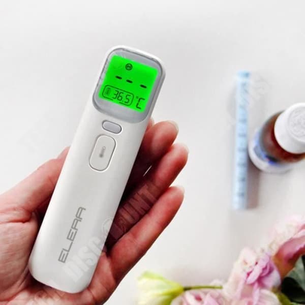 TD® Digital panntermometer Beröringsfri digital LCD-skärm Temperaturövervakningsinstrument Vit