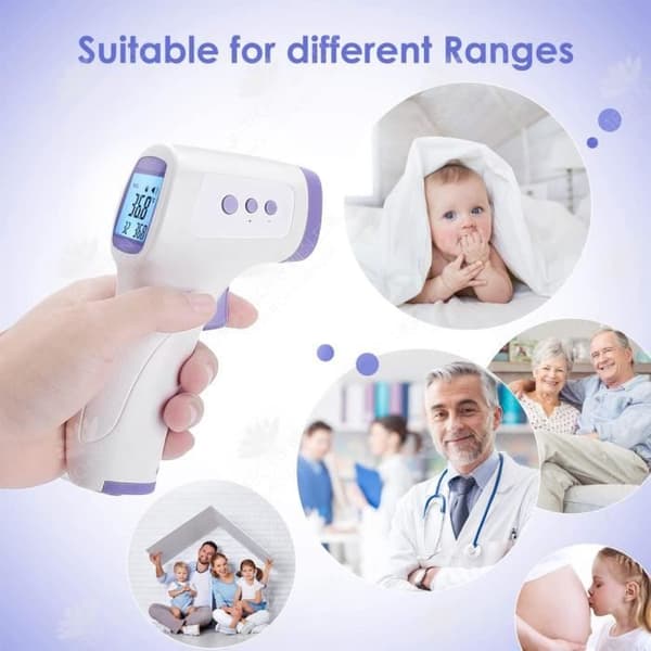 HTBE® handhållen panntermometer Elektronisk termometer Beröringsfri infraröd termometer för människokroppen