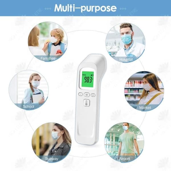 HTBE® Termometer Utlopp Termometer Beröringsfri elektronisk termometerpistol Handhållen infraröd temperaturmätning