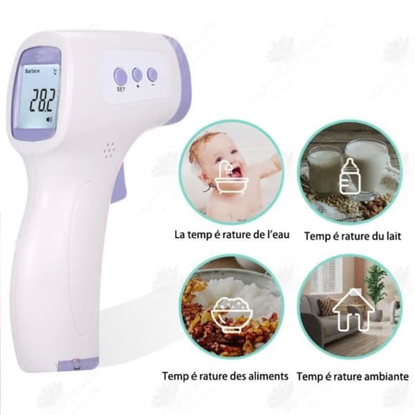 HTBE® Infraröd termometer Pannpistol termometer Beröringsfri Baby One Button Mättermometer