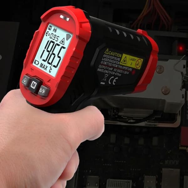 PYROMETER TERMOMETER INFRARÖTT UTEN KONTAKT REG. UTSLÄPP -40 +400°C