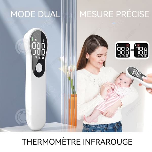 INN Panntermometer 54g Bimodal växling Snabbläsning Temperaturmätning utan kontakt LED-display Infraröd termometer