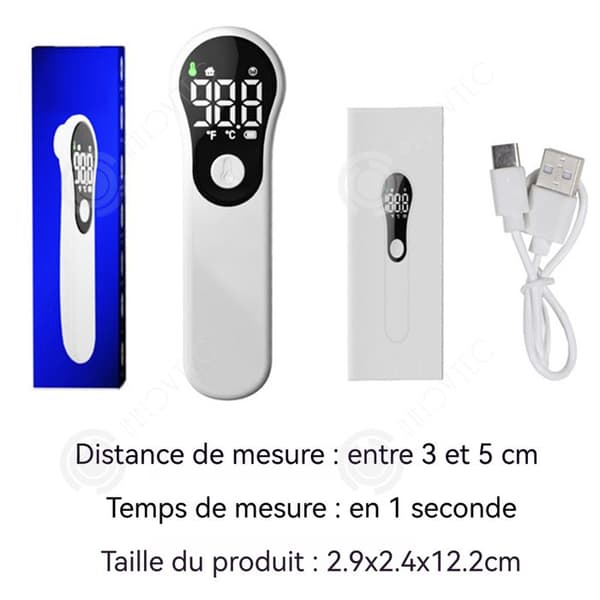 INN Panntermometer 54g Bimodal växling Snabbläsning Temperaturmätning utan kontakt LED-display Infraröd termometer