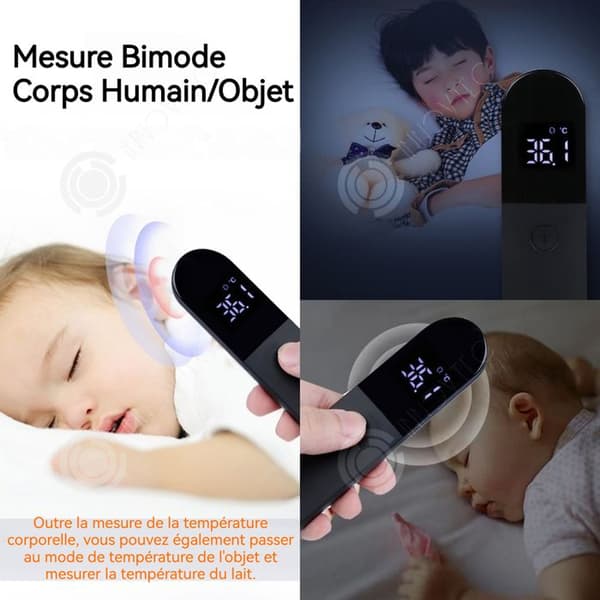 INN Panntermometer 60g Dubbel läge hög temperatur påminnelser Bärbar Digital display Utan kontakt Infraröd termometer