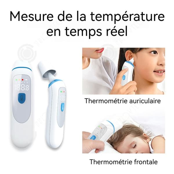 INN Panntermometer 80g 32 minnen Mätning av temperatur i dubbelläge HD bakgrundsbelyst skärm Bärbart termometer