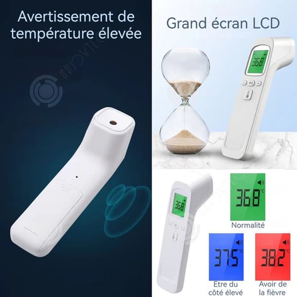 INN Pannterometer Frontal 70g infraröd utan kontakt Bakgrundsbelysning 3 färger Lagring av minne multi-set portabel termometer