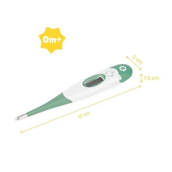 Badabulle Digital medicinsk termometer, 10 sek krono, Flexibel spets, Memorerar temperatur