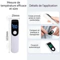Miniatyrbild 2 av 4: INN Termometer 122x29x23mm bärbar elektronisk termometer med LED-display, indikation av maximal och minimal temperatur
