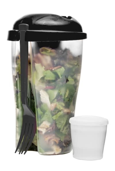 To Go sallad, svart