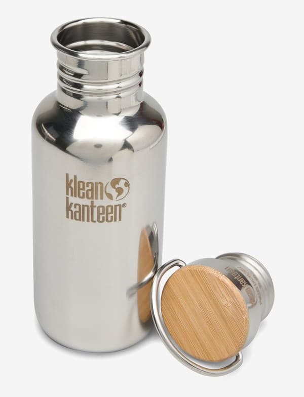 KLEAN KANTEEN 532 ML REFLECT spegel finish med bambukork