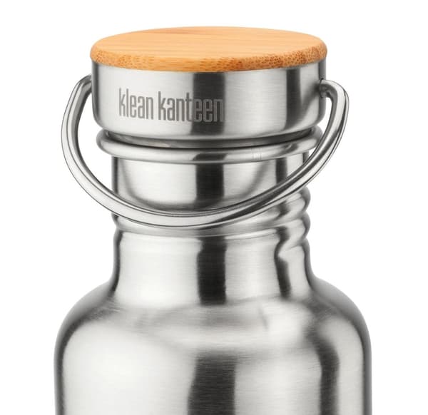 KLEAN KANTEEN 532 ML REFLECT spegel finish med bambukork