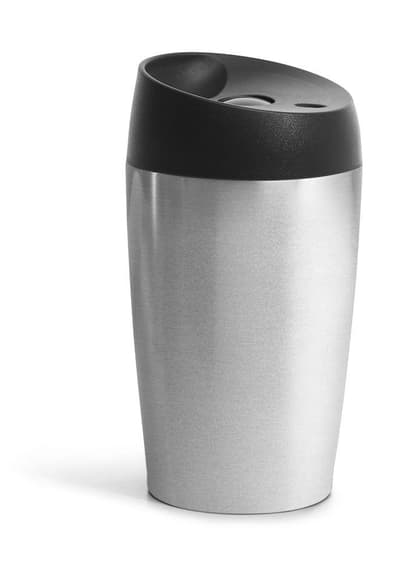 Sagaform Bilmugg med låsbar tryckfunktion, liten silver