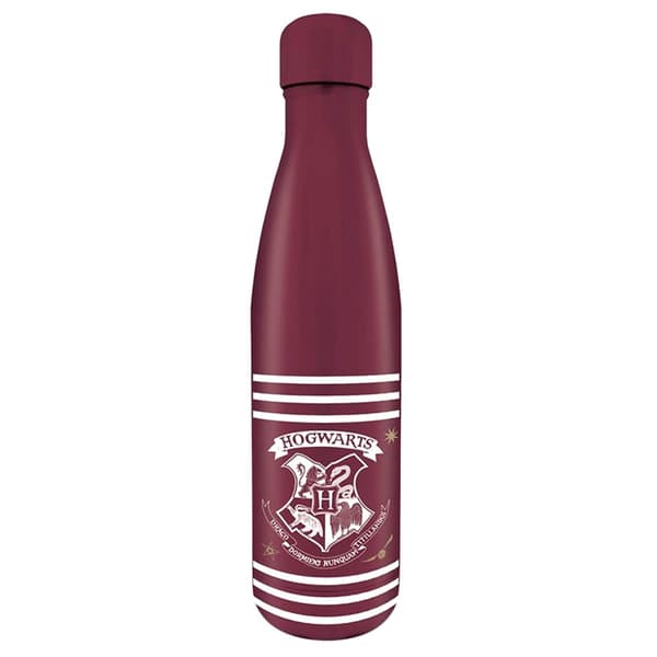 Harry Potter Vattenflaska i metall med kritor och ränder Maroon One Size