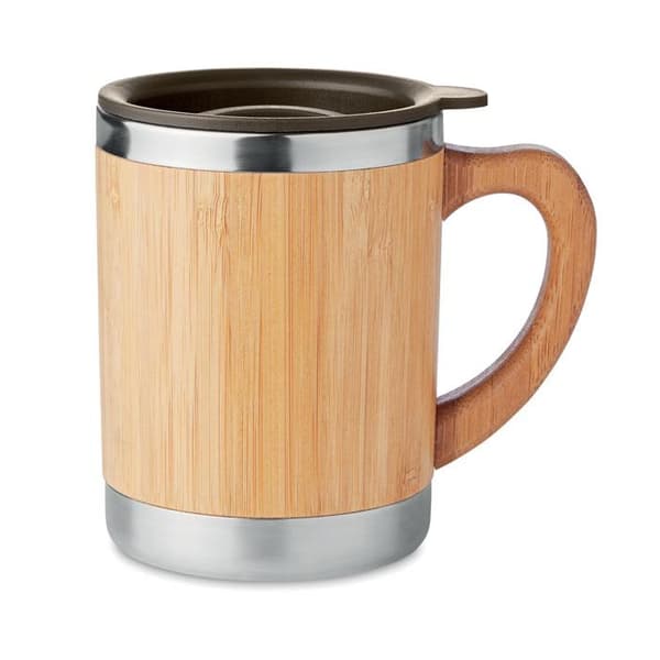 Termosmugg i bambu och rostfritt stål  300ml