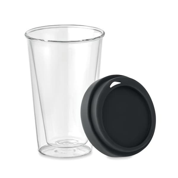 Termosmugg i glas dubbelväggad 350ml