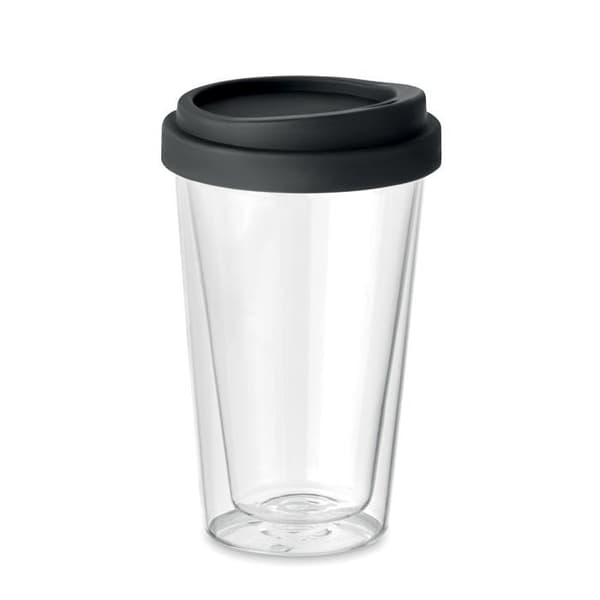 Termosmugg i glas dubbelväggad 350ml