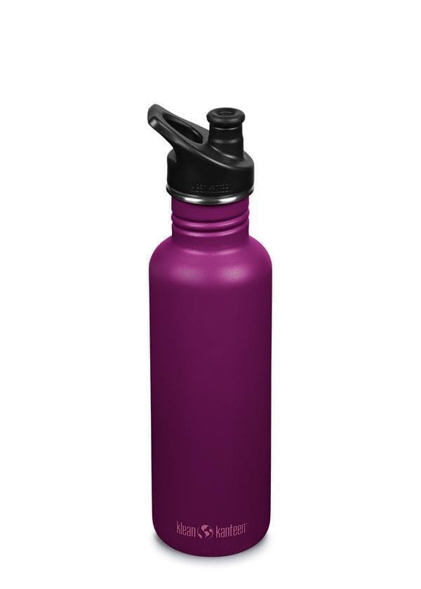 KLEAN KANTEEN 800 ML CLASSIC SPORT CAP,  vattenflaska rostfritt stål Purple Potion Purple Potion
