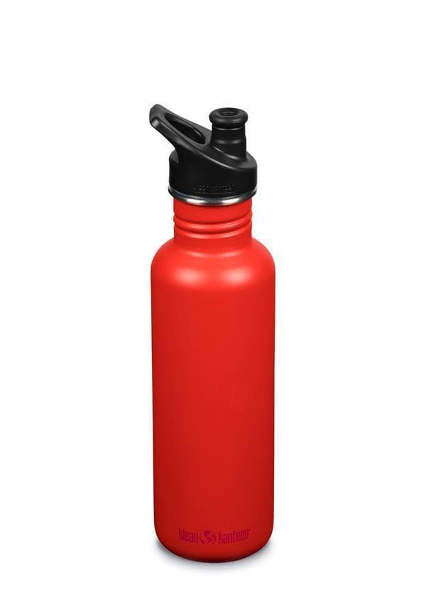 KLEAN KANTEEN 800 ML CLASSIC SPORT CAP,  vattenflaska rostfritt stål