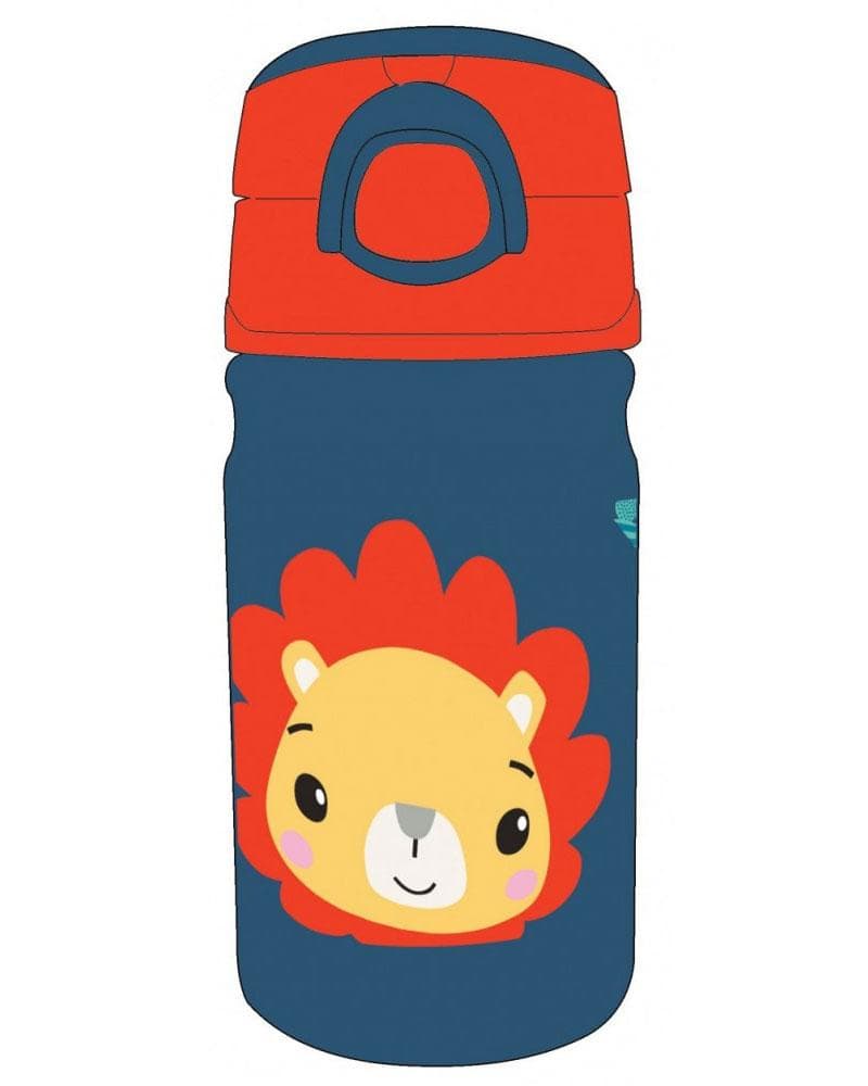 Fisher-Price Lejon - Vattenflaska med sugrör 400 ml