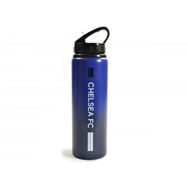 Chelsea FC Fade Aluminium Water Bottle Royal Blue/Black One Size
