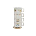 Miniatyrbild 1 av 4: Set med kaffekoppar DKD Home Decor Multicolour Metall Bambu Dolomite 260 ml