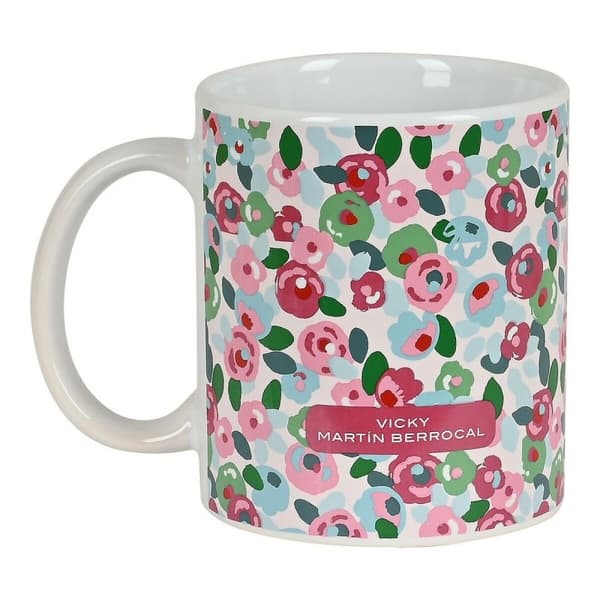 Mugg Vicky Martín Berrocal Rosebloom Keramik Multicolour (350 ml)