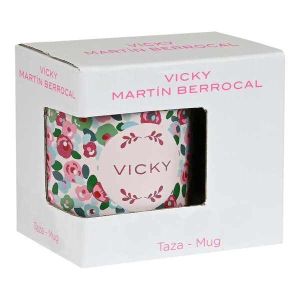 Mugg Vicky Martín Berrocal Rosebloom Keramik Multicolour (350 ml)