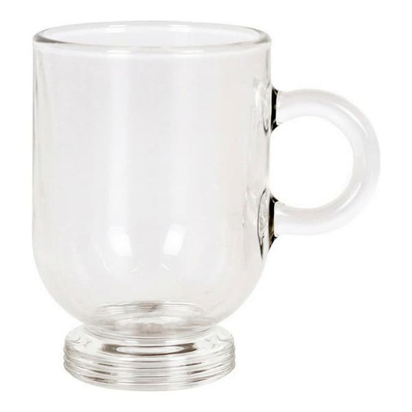 Set med kaffekoppar Royal Leerdam Sentido Expresso Transparent Rostfritt stål Glas 80 ml 6 Delar (6 antal)