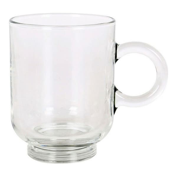 Set med kaffekoppar Royal Leerdam Sentido Mug Transparent Glas 6 Delar (6 antal)