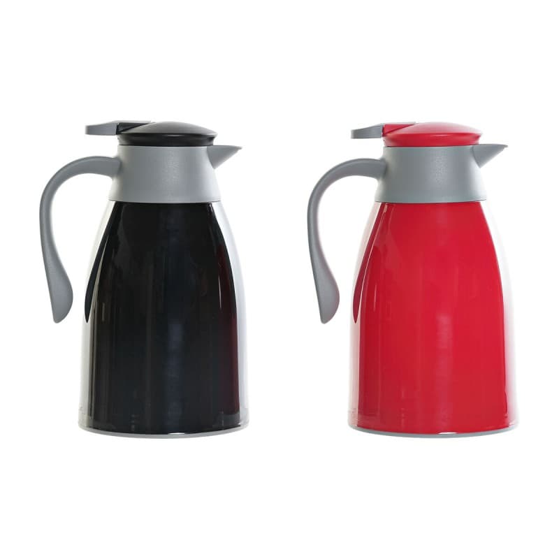Termosbehållare DKD Home Decor Glas PP (2 antal) (1L)