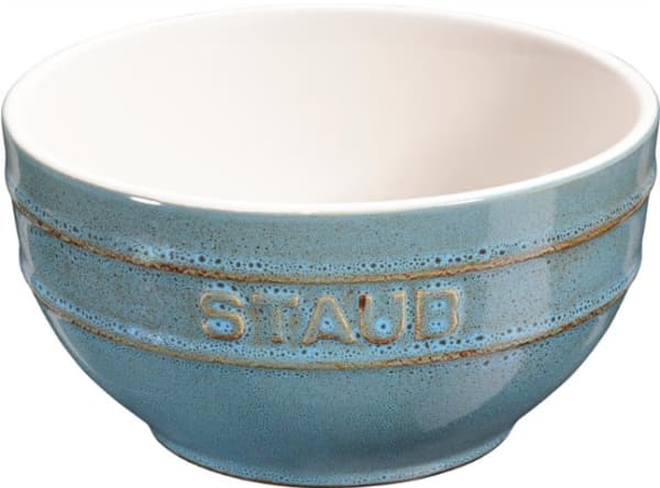 STAUB SERVERING Rund skål 14 cm, antikk turkis