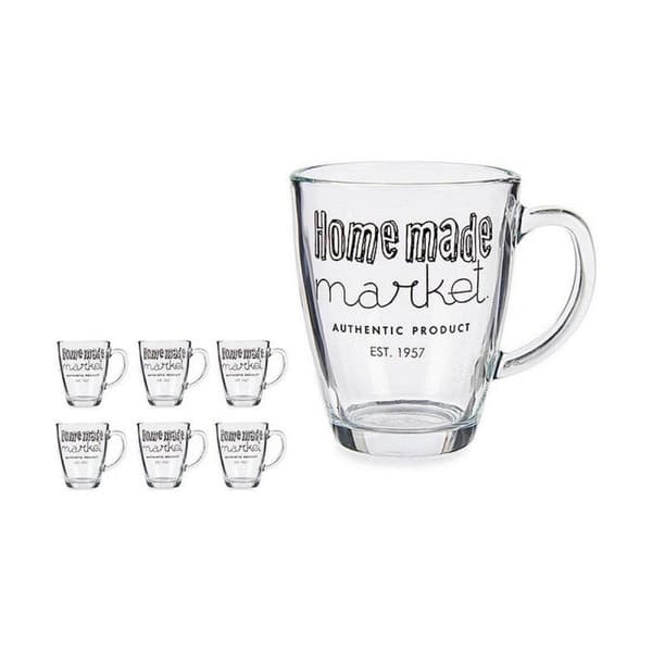 Mugg Vivalto Market Transparent 320 ml (6 antal)