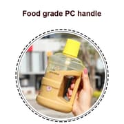 Large-Capacity Creative Water Bottle Student Children Straw Plastic Water Cup, Capacity: 1000ml(Pomegranate Red)