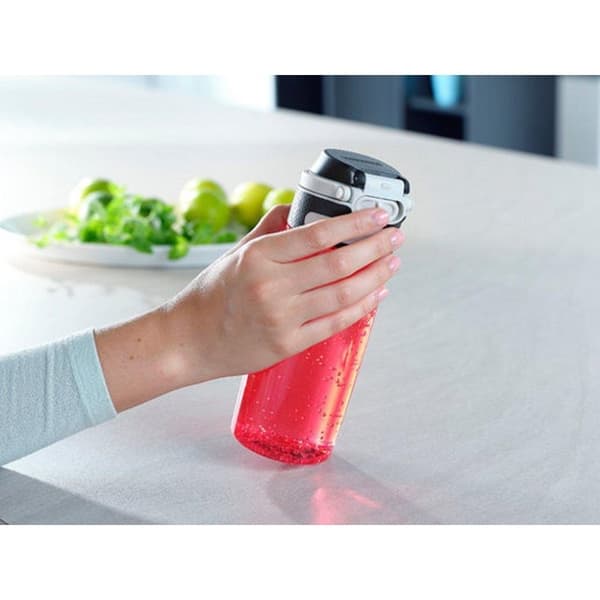 Leifheit 3263 Flip Tritan dricksflaska 550 ml Röd