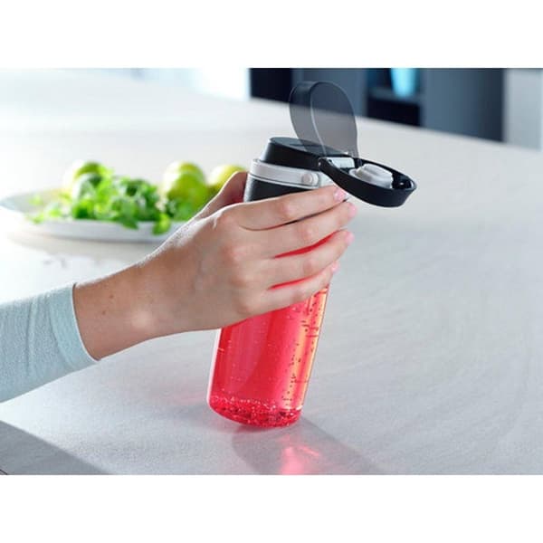 Leifheit 3263 Flip Tritan dricksflaska 550 ml Röd