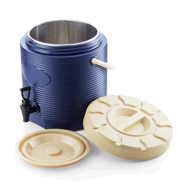 Termisk Drikkebeholder med hane, Isoleret Termobeholder - Blå, 12L, Drikkevareautomat, Catering Termodispenser, Termokande med hane