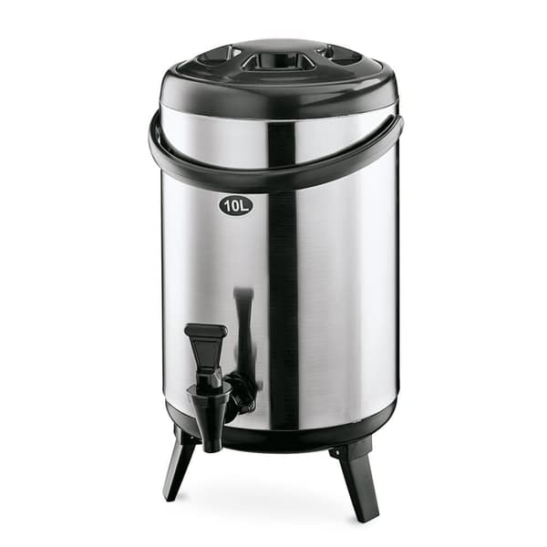 Dryckesbehållare med kran, Isolerad Dryckesdispenser - 10L, Värmebehållare, Termosbehållare, Serveringstermos, Catering Termos med kran