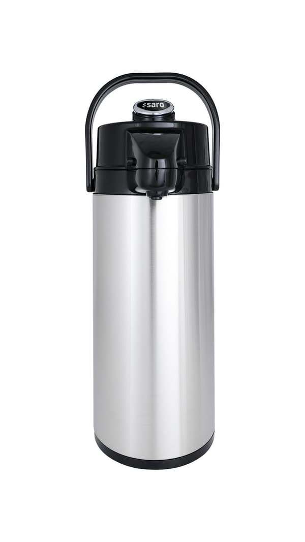 Pumpputermos, Pumppukannu, Termospumpulla - 2,2L, Termoskannu pumpulla, Termospullo pumpulla, Termospullo annostelijalla, Kahvitermos, Ruokatermos
