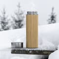 Miniatyrbilde 5 av 6: Termoflaske i bambus med en kapasitet på 350 ml for fotturer, togreiser, kontorer, bilturer og andre reiser