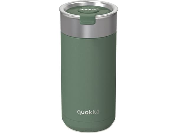 Quokka Boost Coffee Tumbler - Termisk krus i rustfritt stål med infuser 400 ml (furu)