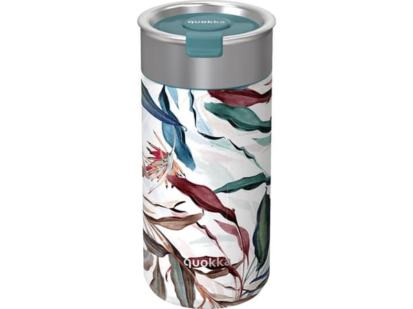 Quokka Boost Coffee Tumbler - Termisk krus i rustfritt stål med infuser 400 ml (bukett)