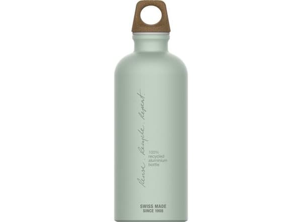SIGG TRAVELLER MYPLANET 0.6 L, vattenflaska Sigg, vattenflaska aluminium ljusgrön